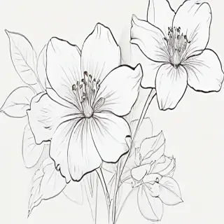flower outline png