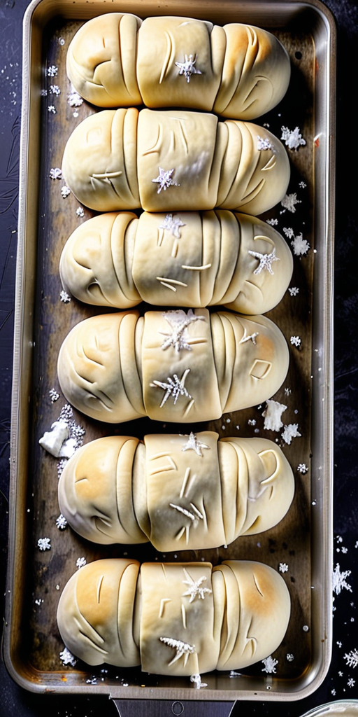 frozen bread dough into rolls