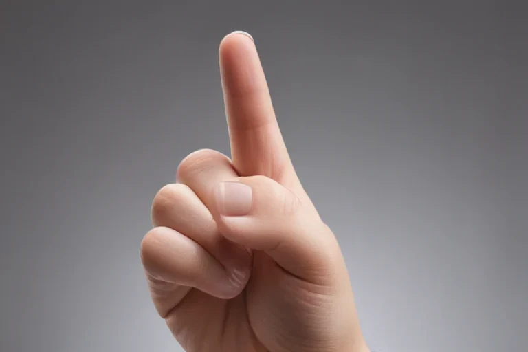 middle finger transparent