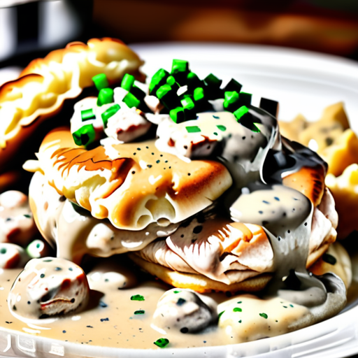 chicken and biscuits and gravy