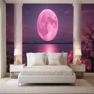 pink moon wallpaper