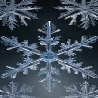 transparent snowflake