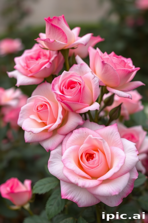 roses in background