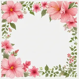 flower transparent border