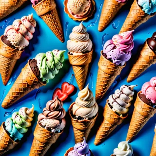 pictures of ice cream cones