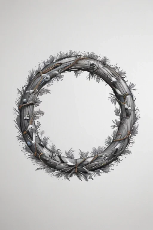 wreath drawing