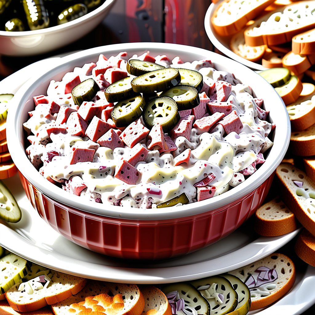 chipped beef dip with pickles