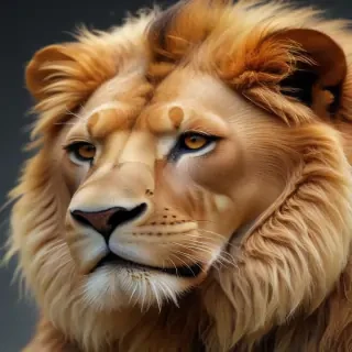 transparent lion