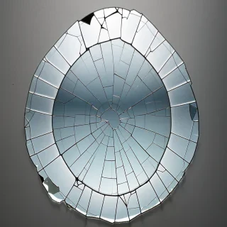cracked glass transparent