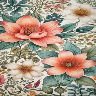 flower drawings color