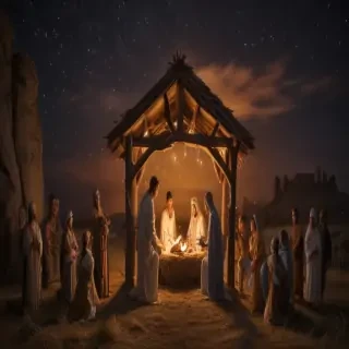 free nativity scene background images