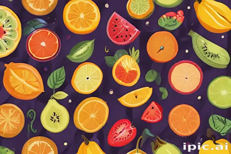 aesthetic fruit background