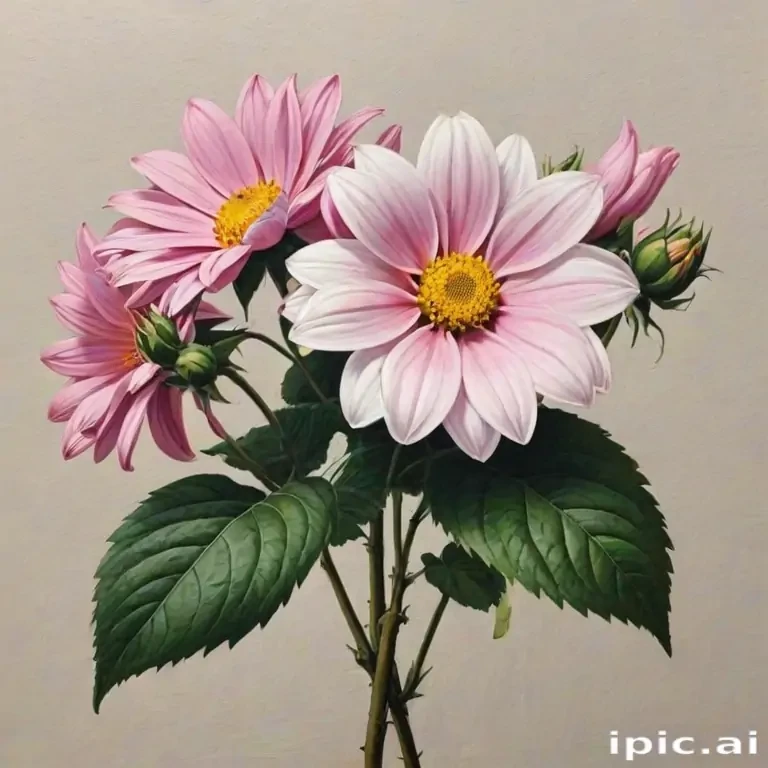 aesthetic flower painting