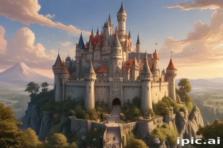 cartoon of castle