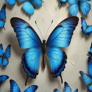 blue butterfly aesthetic
