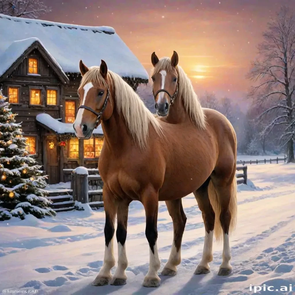 merry christmas horse images