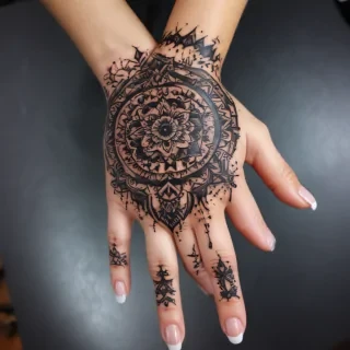 cute hand tattoos for black females