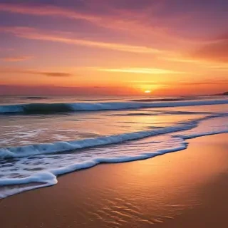 beach background sunset