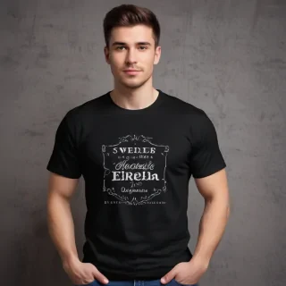 black t shirt mockup free