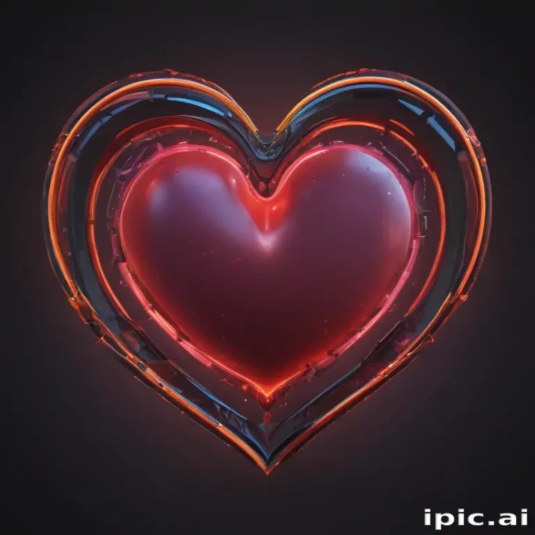 neon heart png