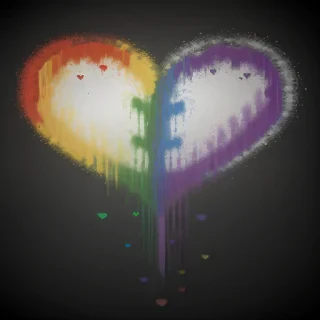 rainbow heart png