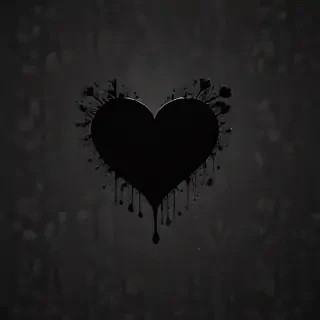 wallpaper black heart