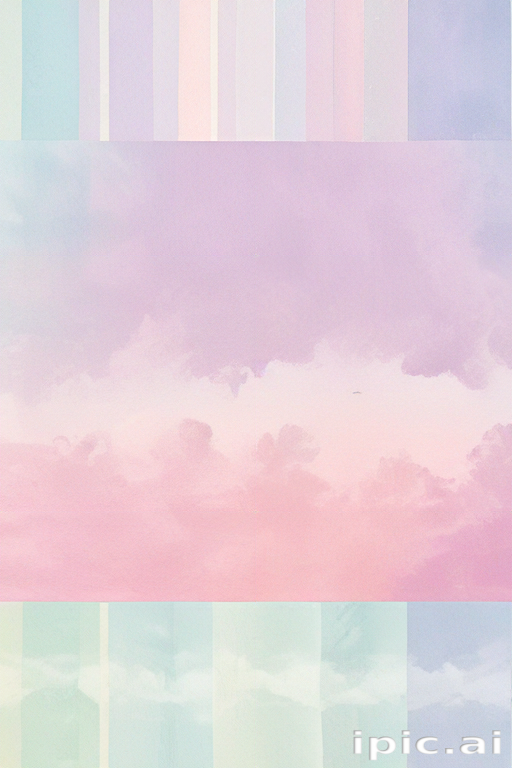 Dreamy Pastel Sky with Soft Clouds and Subtle Color Gradients in Harmony.