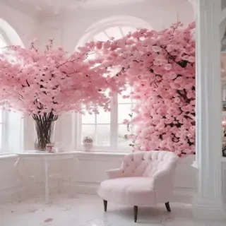 pink and white aesthetic