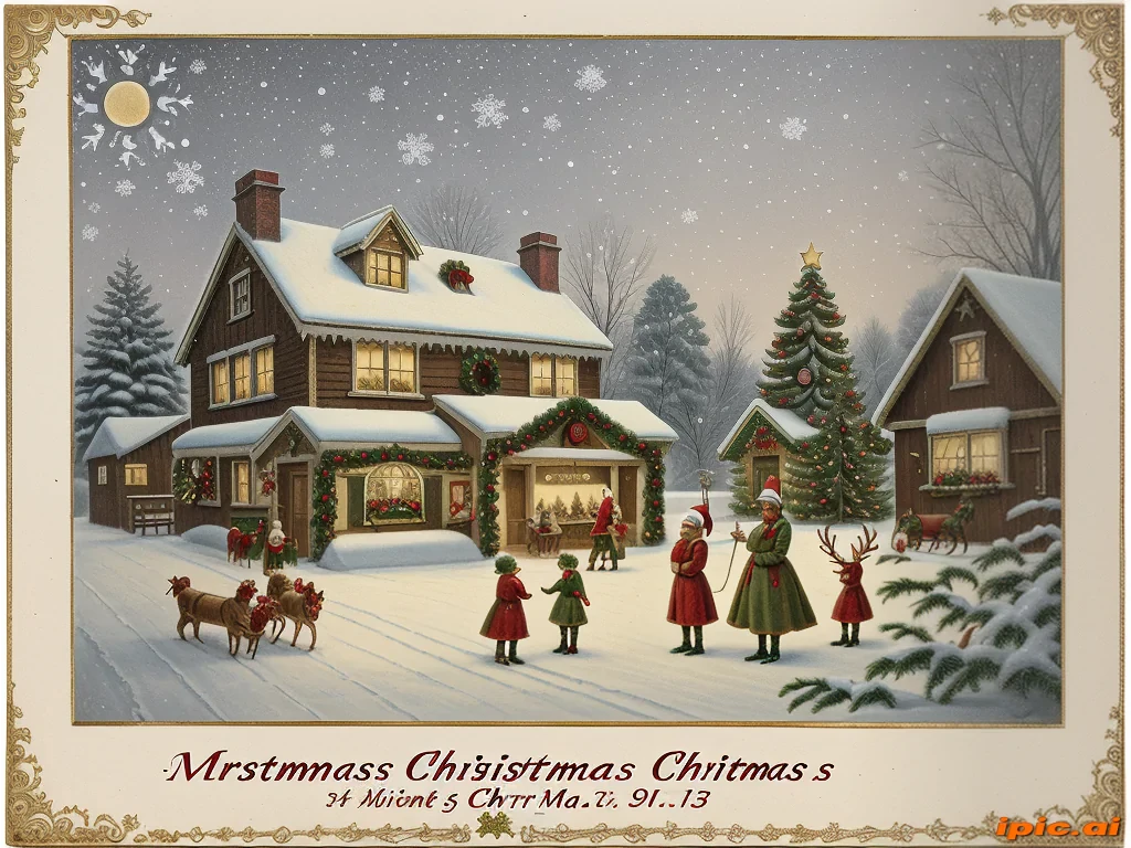 antique christmas images
