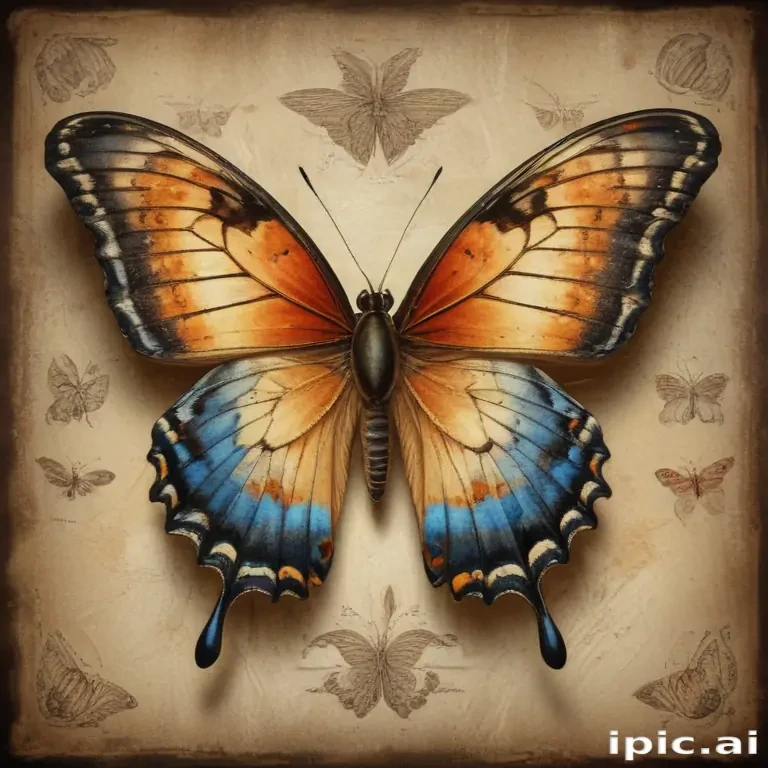 vintage butterfly illustration