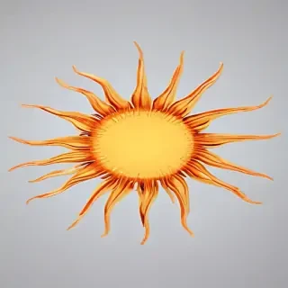transparent sun
