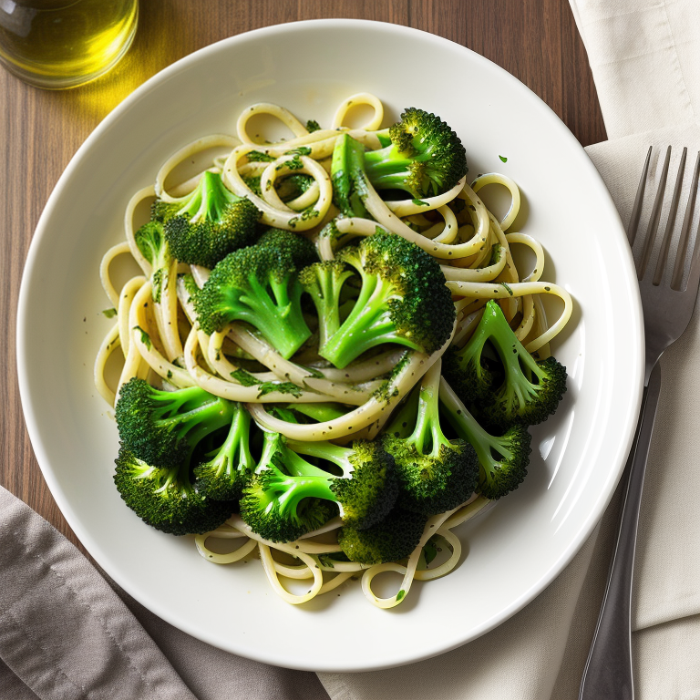 pasta broccoli garlic and oil