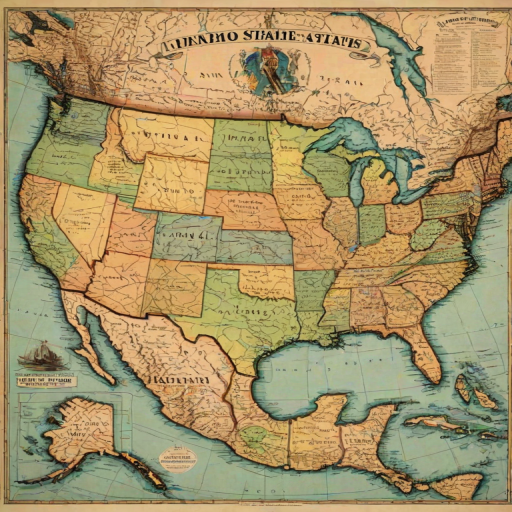 map of the us states