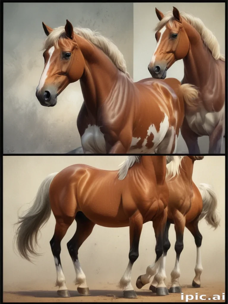 cartoon horses