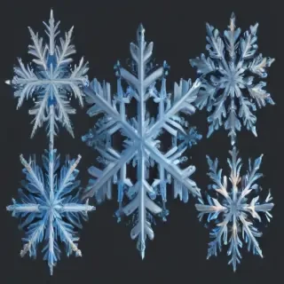snowflake clipart with transparent background