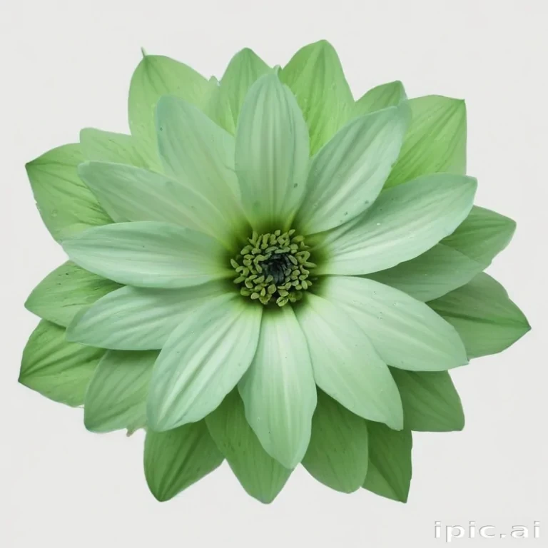 green flower png