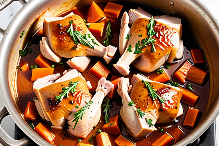 how long to simmer chicken thighs