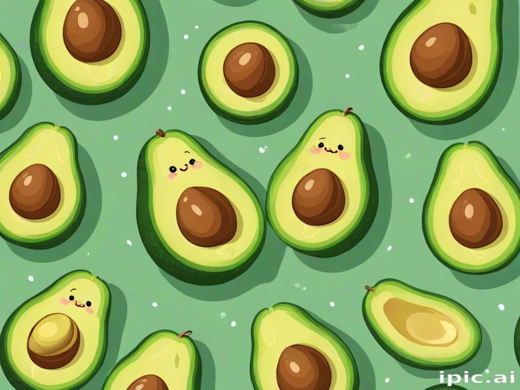cute avocado wallpaper