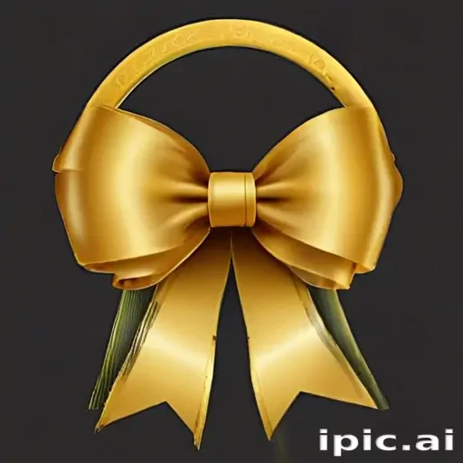gold ribbon clipart
