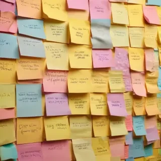 sticky note background