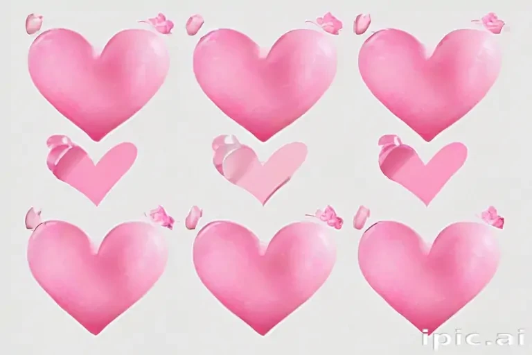 pink hearts png