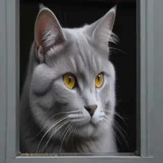 grey cat