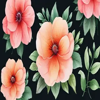 clipart watercolor flowers