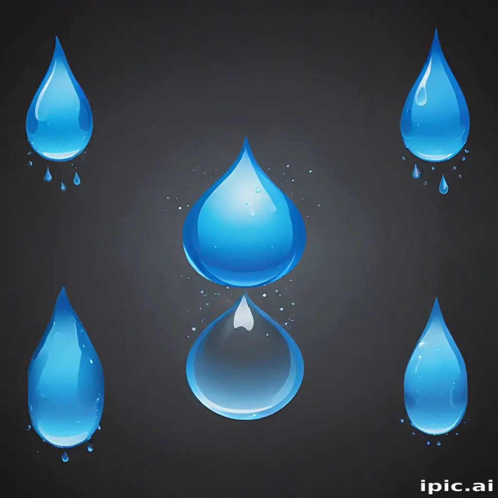 water droplets clipart