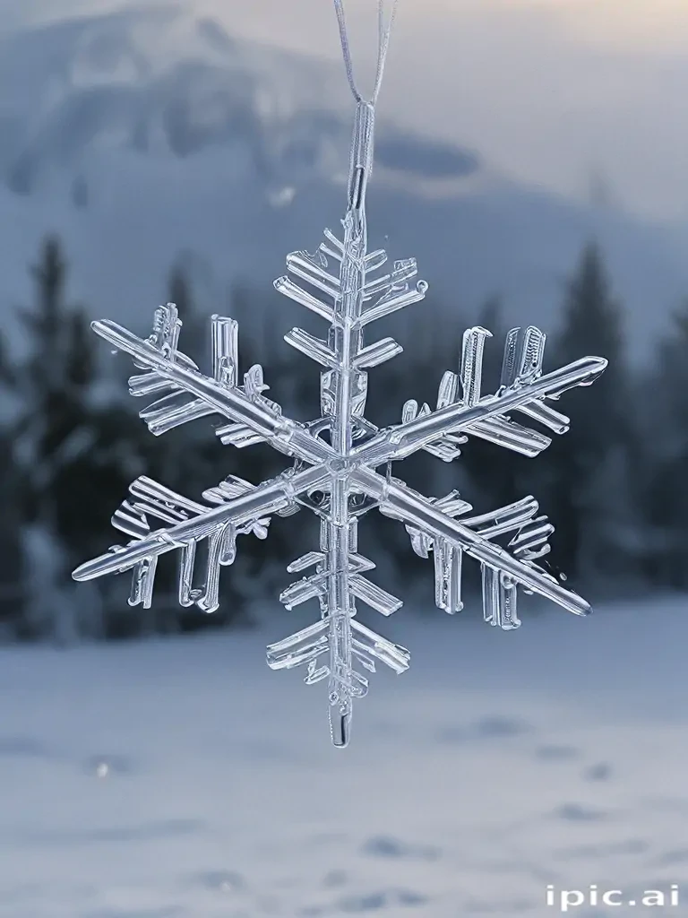 transparent snowflake