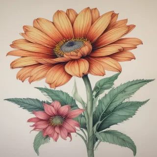 flower color drawings