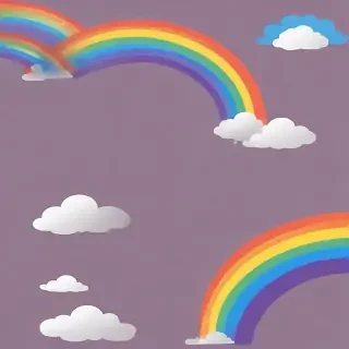 transparent background rainbow clipart