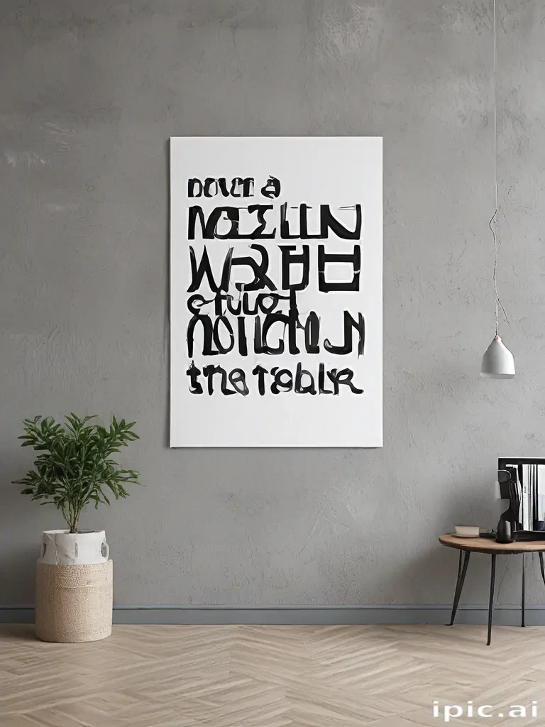 mockup wall art