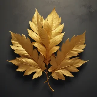 gold leaves png