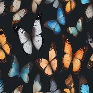 butterflies transparent